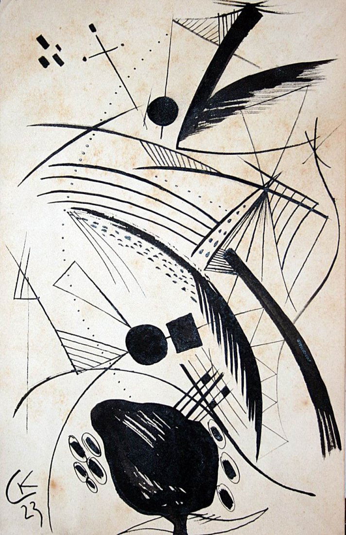 wassily Kandisnky - Draw on paper 1923 (1 of 2)