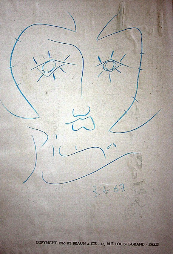 Picasso - Rare book autographed and draw (1 of 5)