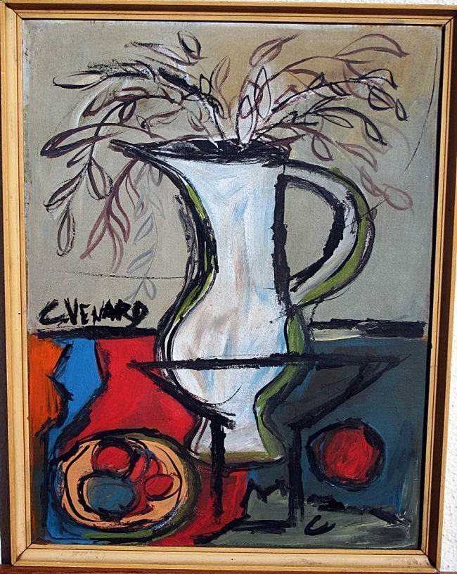 Claude Venard - French School (attrib): DescriptionCategory: PaintingsMaterial: Oil on cardboardMaker/Artist: Claude VenardDate: 20th centuryProvenance: History: Claude Venard was a notable exponent of the French mid-century post-Cubist mov