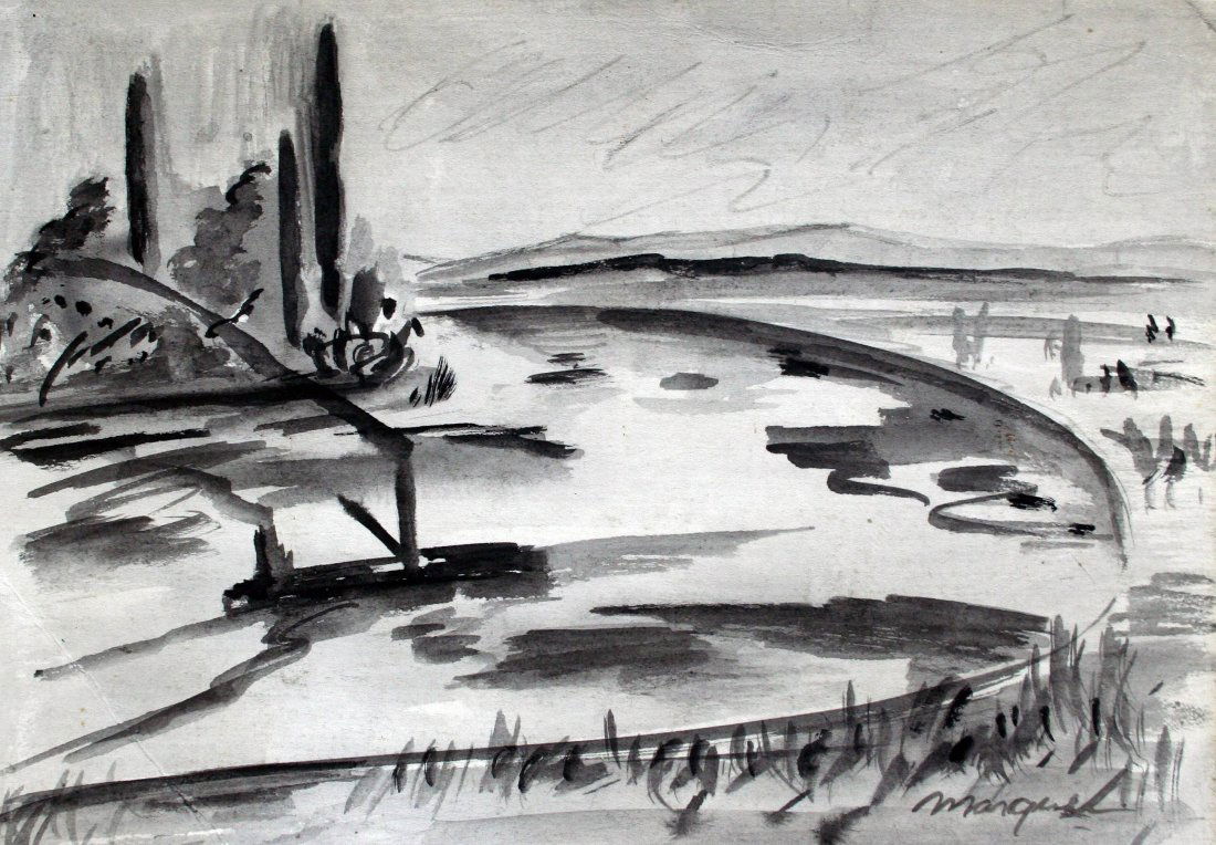 Albert Marquet - Watercolor on cardboard (1 of 1)