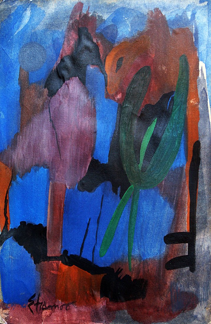 Theodoros Stamos - oil on paper on cardboard (1 of 1)