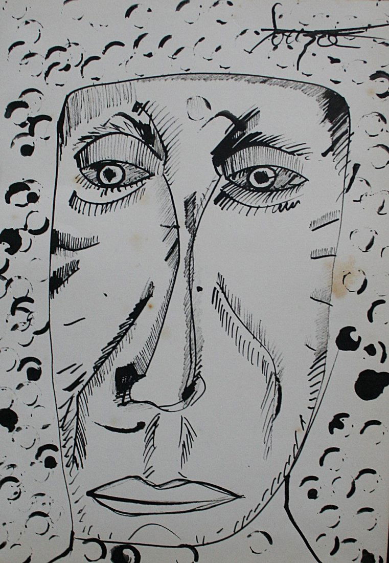 Francis Newton Souza - drawing on paper (1 of 1)