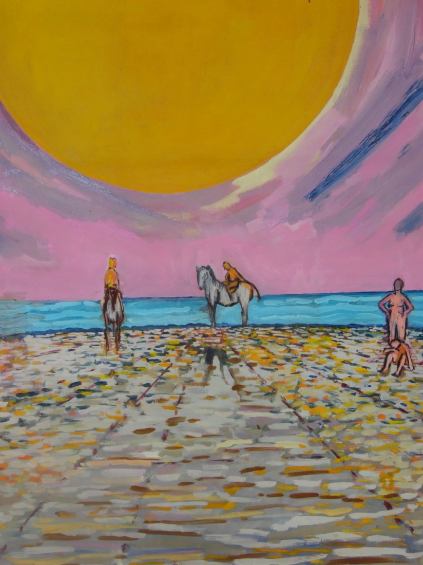 MODERN OIL PAINTING LOUISE ODES 1950 TO 1969: Louise Odes Neaderland (Brooklyn New York born 1932) is represented in special collections of MOMA, The Metropolitan Museum of Art, Getty Center, Brooklyn Museum of Art, Sackner Archive, and Jaffee Ce