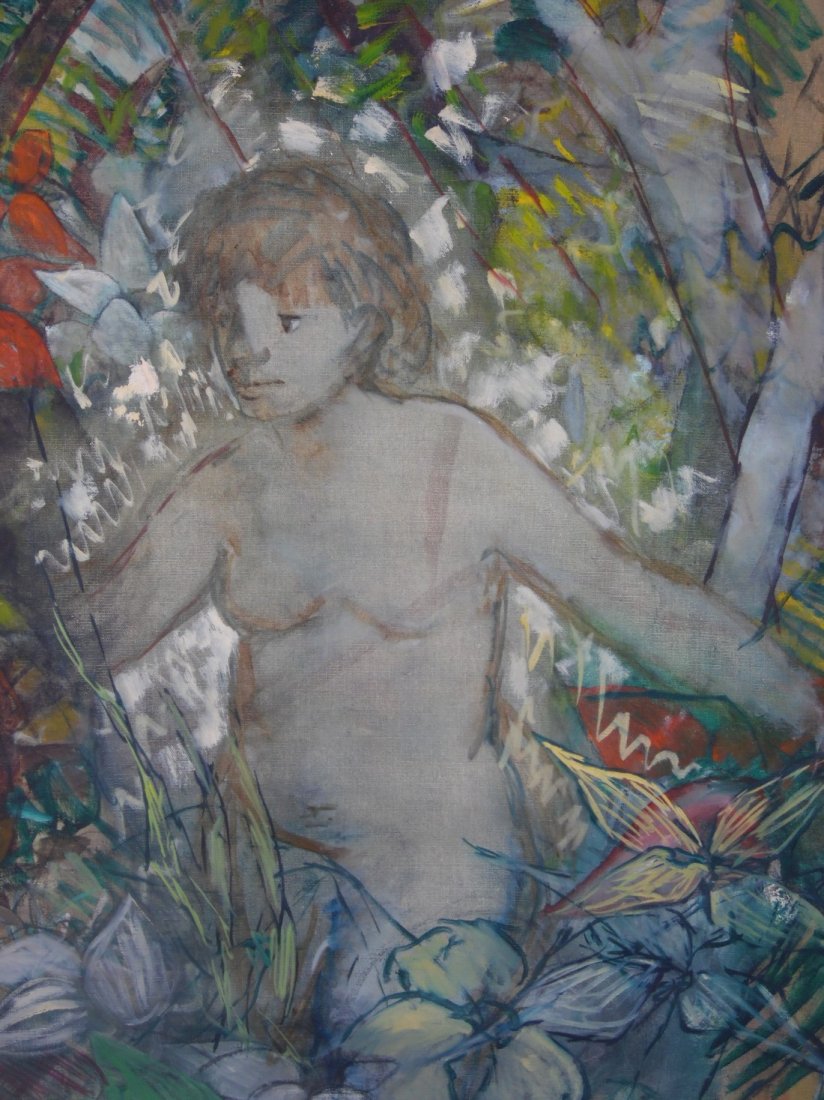 MODERN OIL PAINTING LOUISE ODES 1950 TO 1969: Louise Odes Neaderland (Brooklyn New York born 1932) is represented in special collections of MOMA, The Metropolitan Museum of Art, Getty Center, Brooklyn Museum of Art, Sackner Archive, and Jaffee Ce