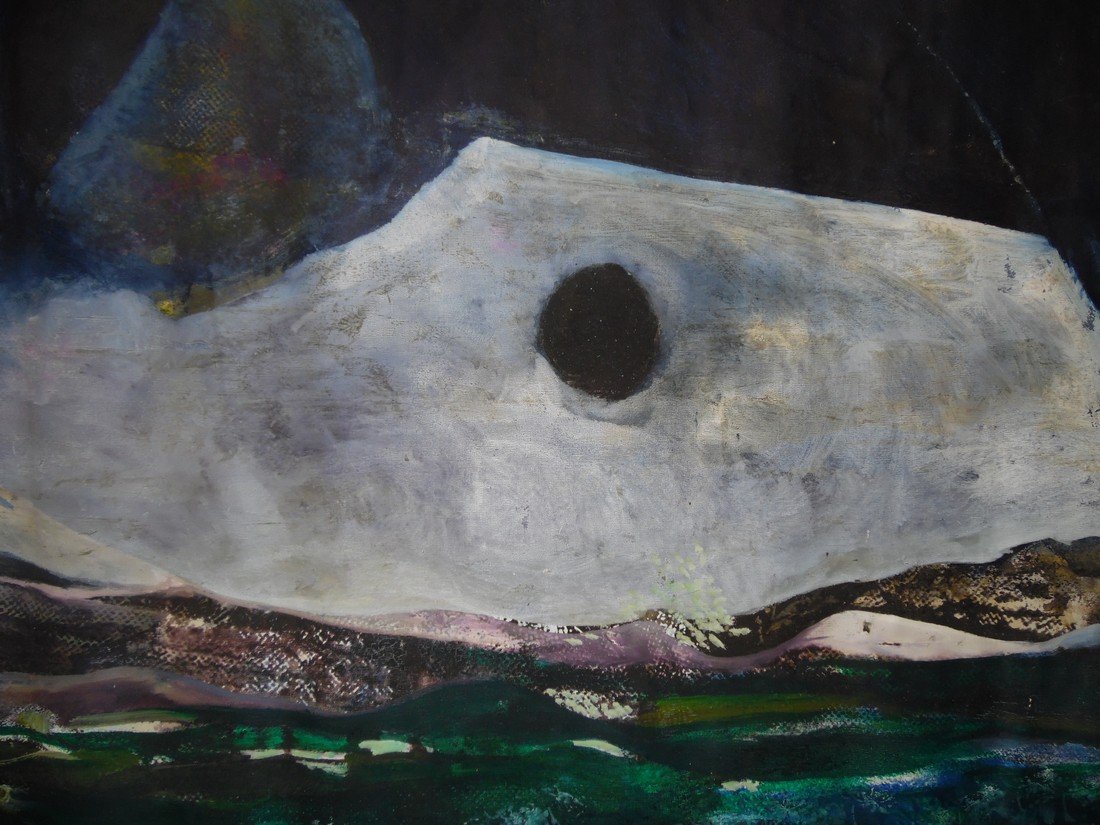 MODERN OIL PAINTING LOUISE ODES 1950 TO 1969: Louise Odes Neaderland (Brooklyn New York born 1932) is represented in special collections of MOMA, The Metropolitan Museum of Art, Getty Center, Brooklyn Museum of Art, Sackner Archive, and Jaffee Ce