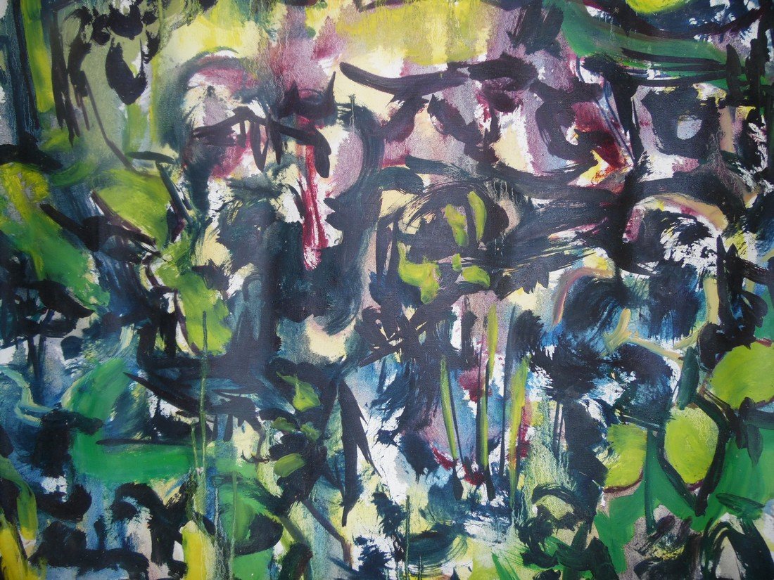 MODERN OIL PAINTING LOUISE ODES 1950 TO 1969: Louise Odes Neaderland (Brooklyn New York born 1932) is represented in special collections of MOMA, The Metropolitan Museum of Art, Getty Center, Brooklyn Museum of Art, Sackner Archive, and Jaffee Ce