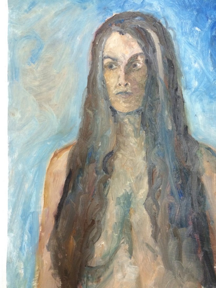 MODERN PORTRAIT OIL PAINTING RALPH NEADERLAND: MODERN PORTRAIT OIL PAINTING ON PAPER MEASURES 24 BY 34 ARTIST RALPH NEADERLAND IT IS NOT FRAMED AND IN GOOD CONDITION WE OFFER IN HOUSE SHIPPING