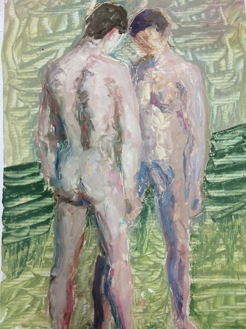 MODERN PORTRAIT OIL PAINTING RALPH NEADERLAND (1 of 2)