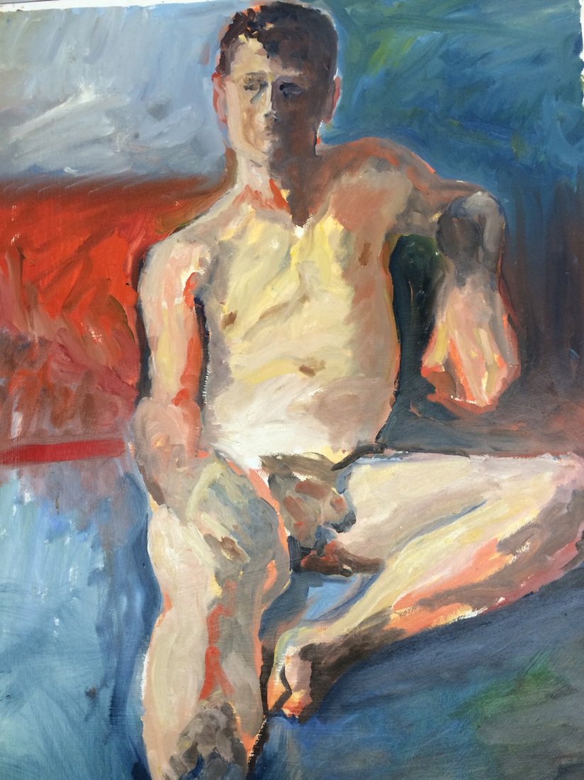 MODERN PORTRAIT OIL PAINTING RALPH NEADERLAND (1 of 1)