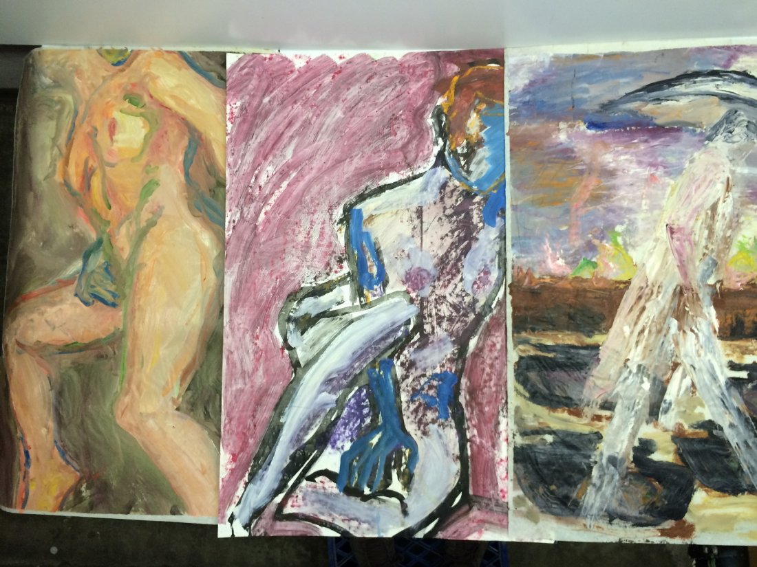 COLLECTION OF 3 OIL PAINTINGS RALPH NEADERLAND: COLLECTION OF 3 OIL PAINTINGS ON PAPER SOLD AS A LOT OF 2 THEY ARE IN GOOD CONDITION, WE OFFER IN HOUSE SHIPPING