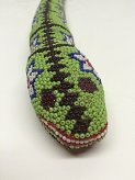 VINTAGE HUICHOL BEADED SNAKE: VINTAGE HUICHOL BEADED SNAKE MEASURES 16 INCHES LONG AND IS IN GOOD CONDITION , WE OFFER IN HOUSE SHIPPING