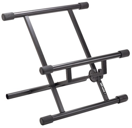 Quik-Lok BS317 Amp Stand: Double-brace, low profile stand for large amps and combos with collapsible design. The Quik-Lok Single-Brace Low-Profile Amp Stand is for large amps and combos with weights up to 100 lb. The stand col