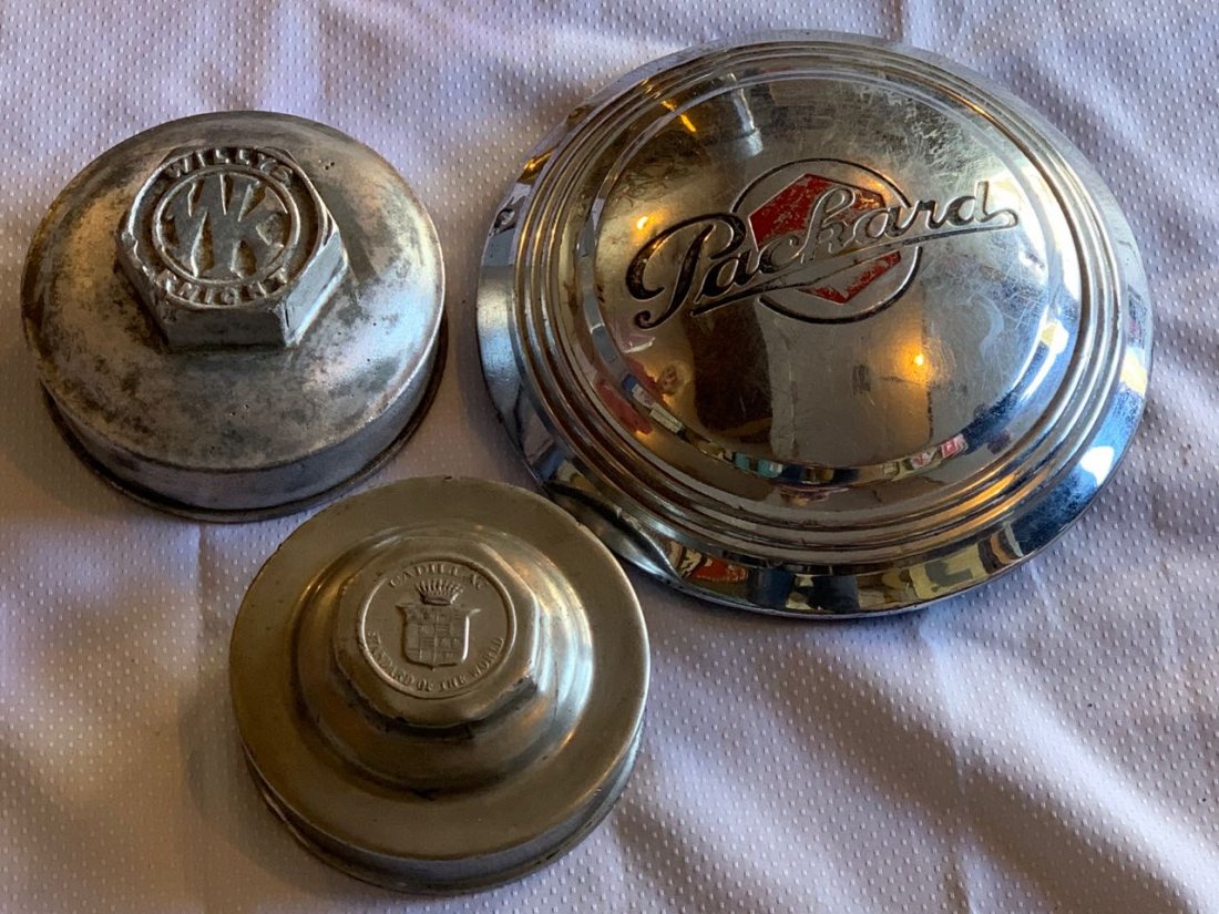 Lot Of 3 Hub Caps Cadillac Willys Packard (1 of 1)