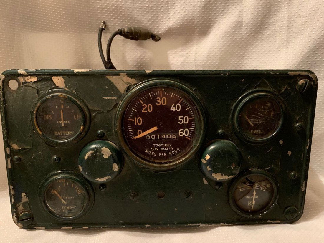 Vintage Jeep Dashboard With Gauges (1 of 7)