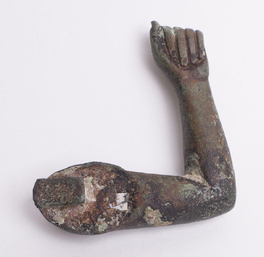 Ancient Egyptian Bronze Arm Late Period c.600 BC. (1 of 2)