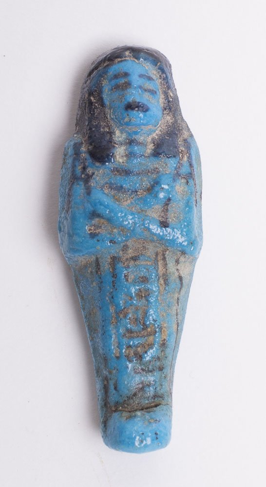 Ancient Egyptian Blue Faience USHABTI c.18th Dynasty c. (1 of 3)