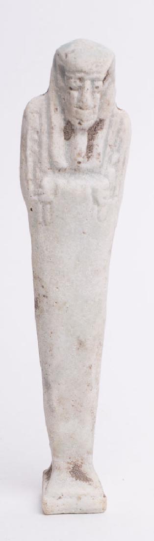 Ancient Egyptian White Faience Ushabti c.600 BC. (1 of 2)