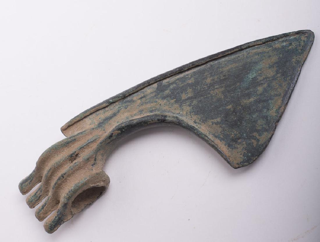 Large Ancient Near Eastern Luristan Bronze Axe c.1000 B (1 of 2)
