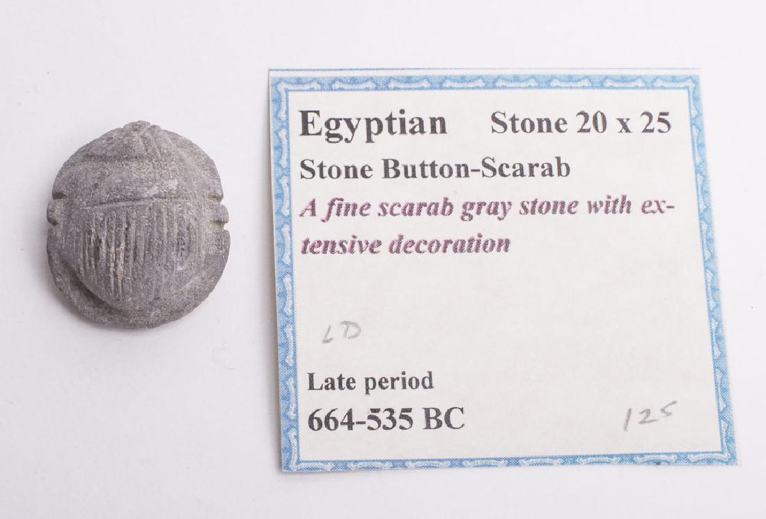 Ancient Egyptian Stone Scarab Late Period c.664 BC (1 of 1)