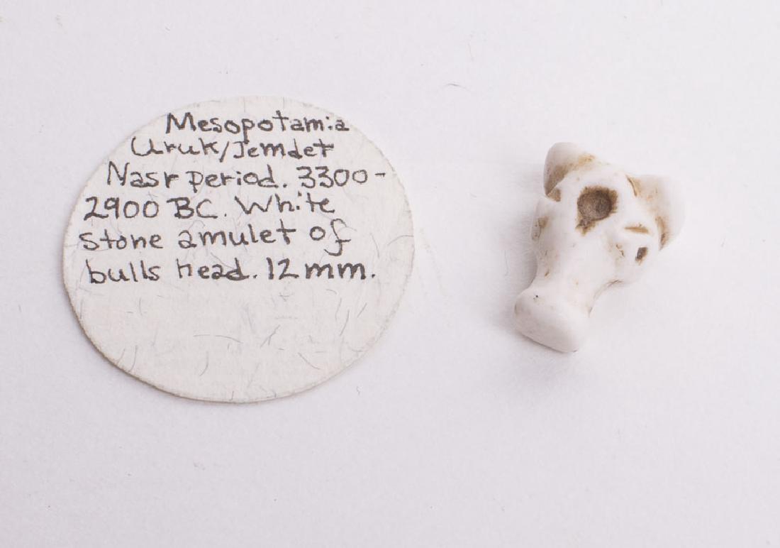 Ancient Mesopotamian Jamdit Nasr Stone Bull Amulet c.60 (1 of 2)