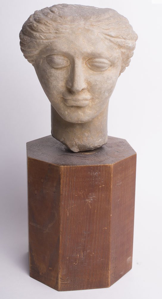Large Roman Style Marble head of a Woman. (1 of 3)