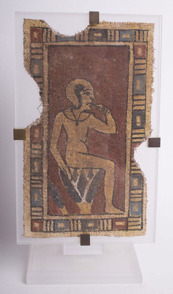 Egyptian Style Cartonnage Fragment with Harpocrates (1 of 1)