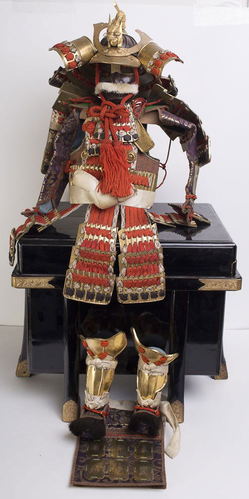 Full set of vintage Japanese samurai doll ARMOR Yoroi (1 of 3)