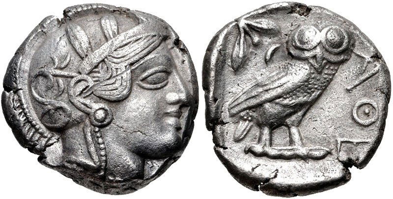 ATTICA, Athens. Circa 454-404 BC. AR OWL Tetradrachm (1 of 1)