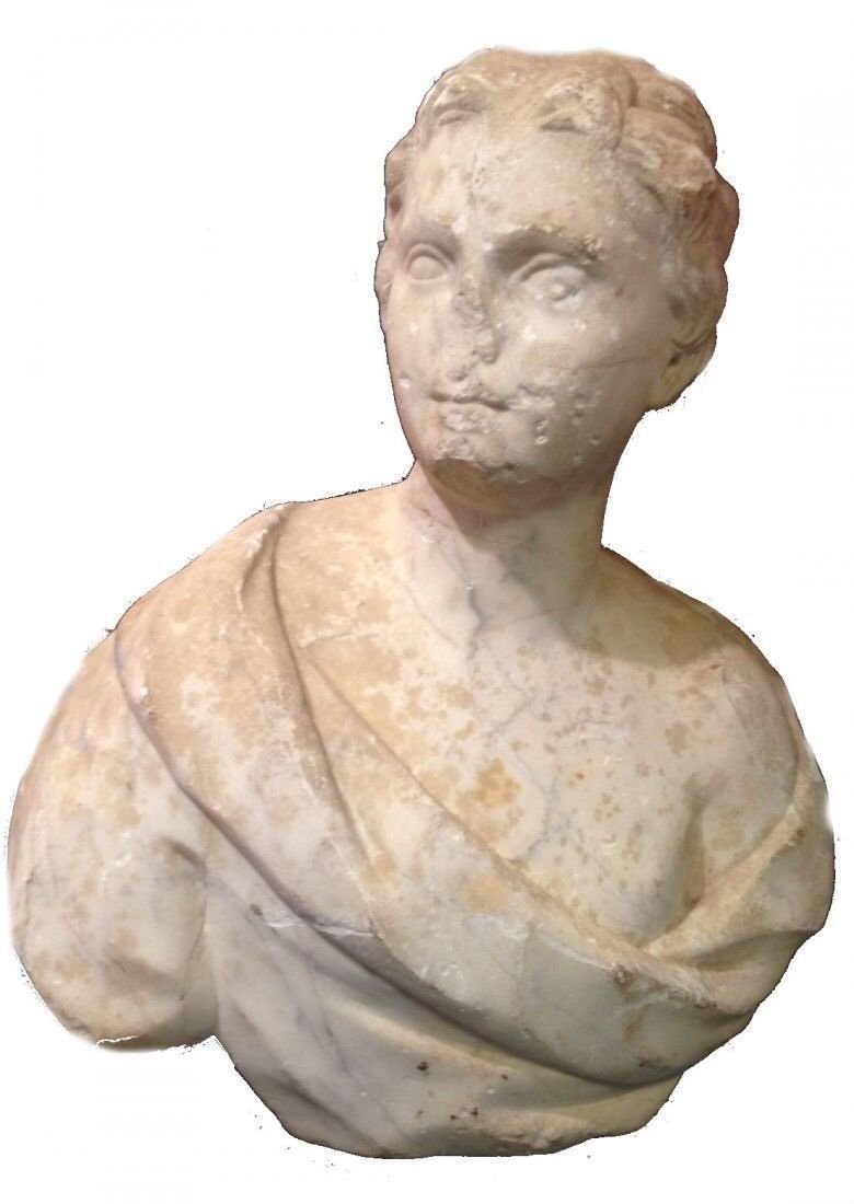 Large 17th/18th century French Monumental Marble Bust (1 of 1)