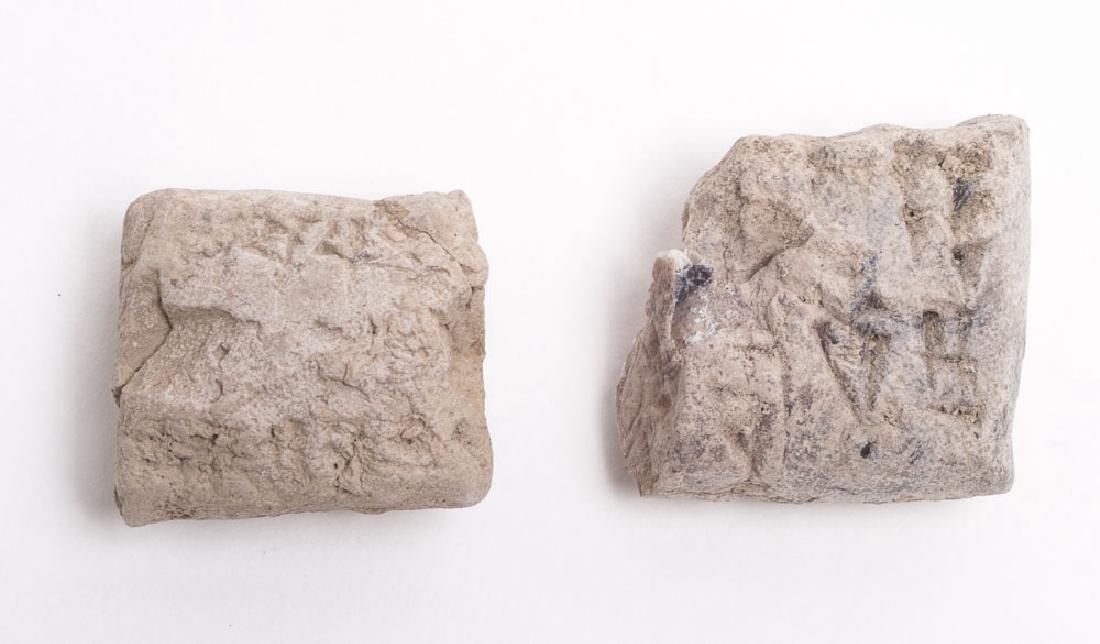 A Collection of 2 Cuneiform Tablets Old Babylonian (1 of 2)