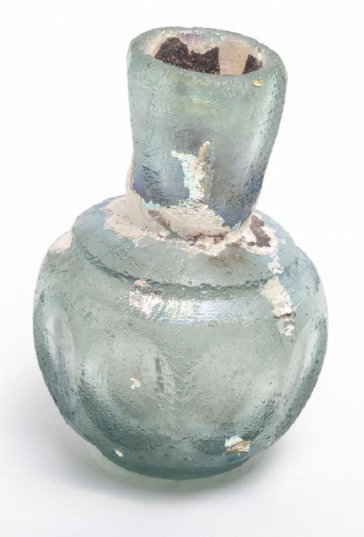 Ancient Islamic cut Glass,Jar c.9th century AD (1 of 2)