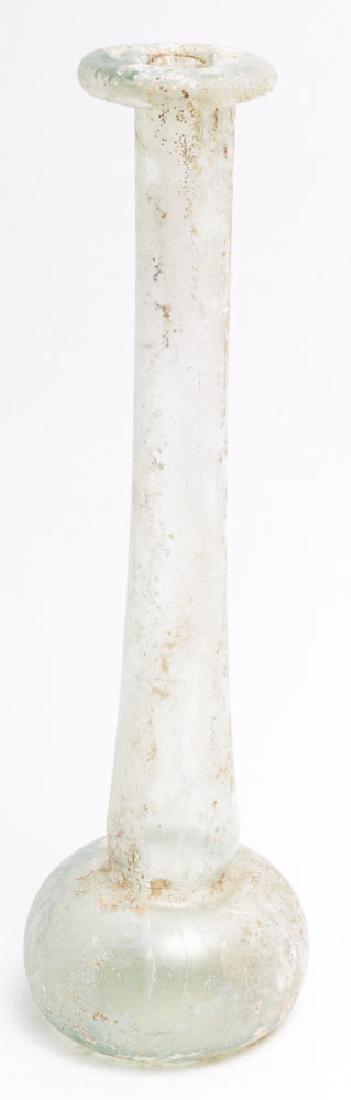 Large Ancient Roman Glass Bottle c.2nd century AD (1 of 2)