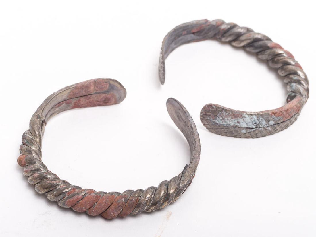 Ancient Sasanian Silver Bracelets c.6th cen AD (1 of 1)