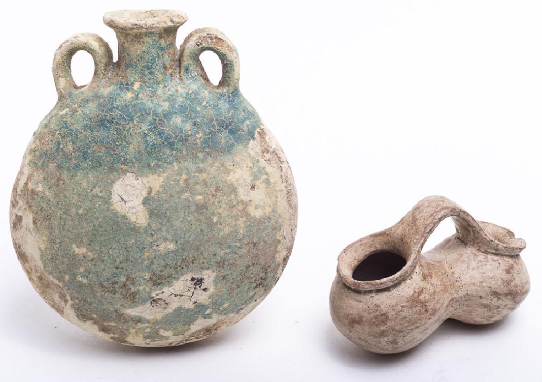 Lot of 2 Ancient Holy Land Pottery Flask/Vessel c.2500 (1 of 2)