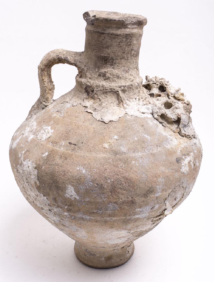 Ancient Roman Sea Salvage Terracotta Jug c.2nd Century (1 of 2)