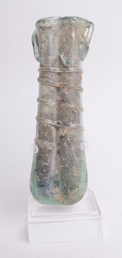 Ancient Roman Glass Balsamarium c.2nd-3rd century A.D. (1 of 2)