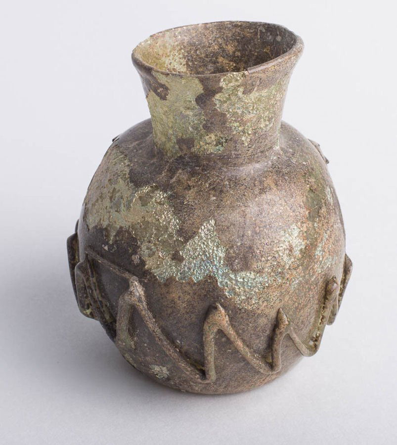 Ancient Roman Glass Jar c.1st-2nd century AD. (1 of 2)