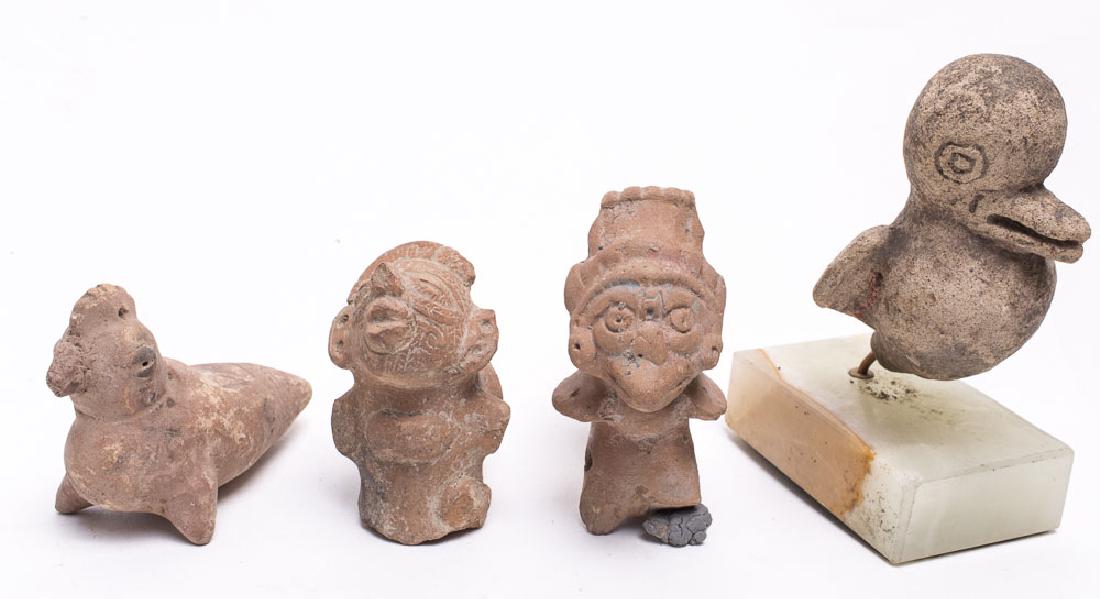 Lot of 4 Ancient Pre-Columbian Whistle Birds c.1000 (1 of 1)