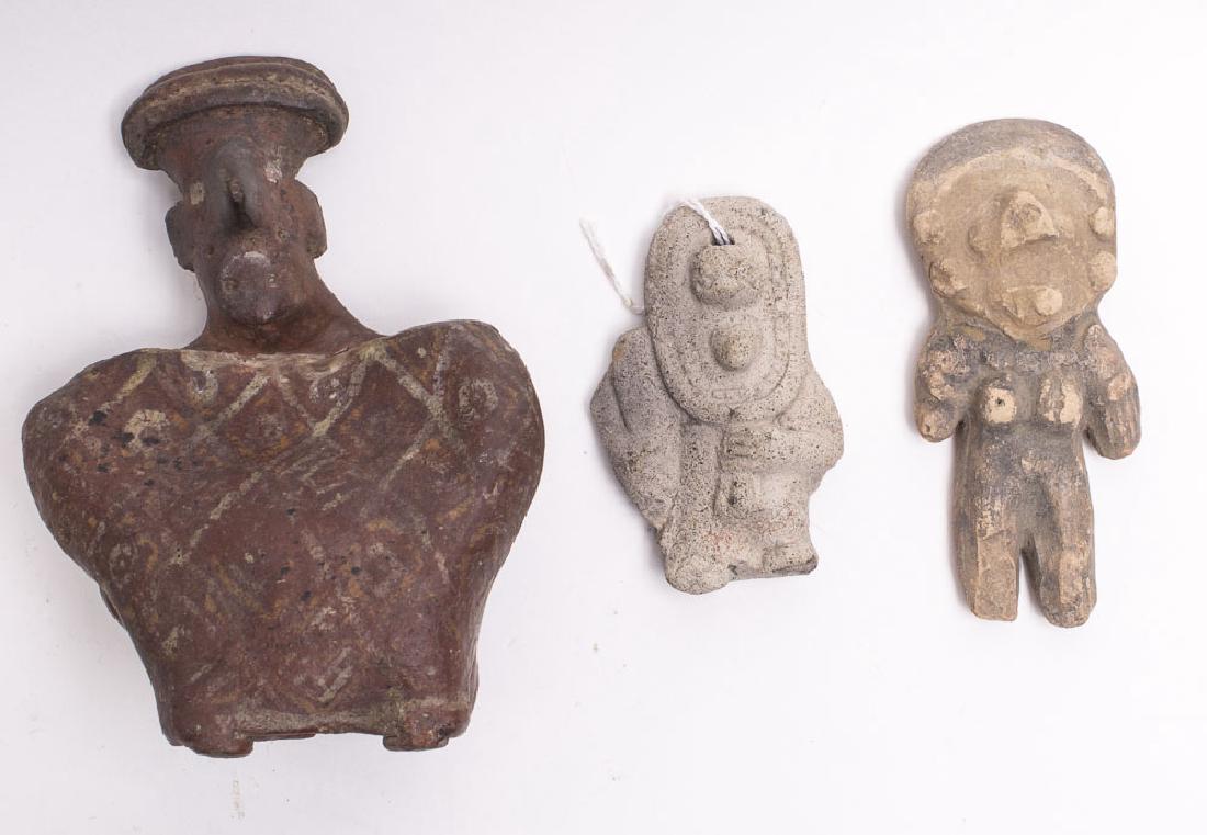 Lot of 3 Ancient Pre-Columbian Figures c.1000 (1 of 1)