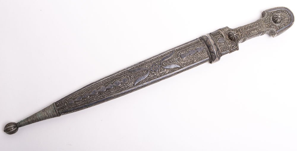 Caucasian Russian Cossack Silver Dagger Kinjal Kama (1 of 2)