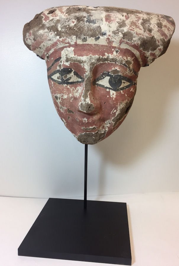 Ancient Egyptian Mummy Mask Late Period (664-332 B.C.) (1 of 2)