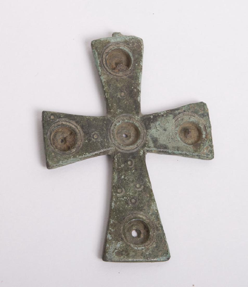 Ancient Byzantine Bronze Cross c.6th century AD (1 of 2)