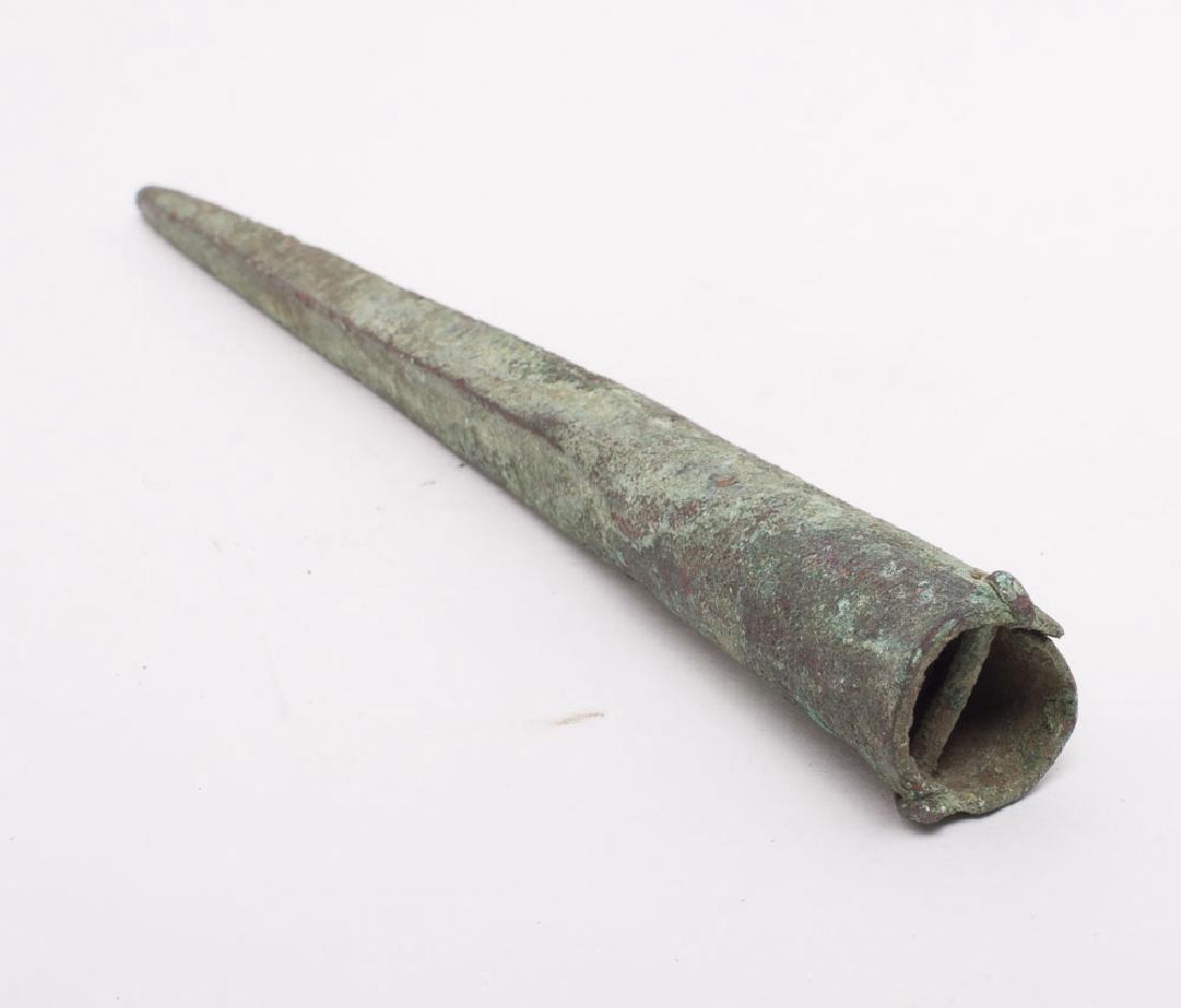 Ancient Lursitan Socketed Bronze Spear point c.1000 BC (1 of 2)