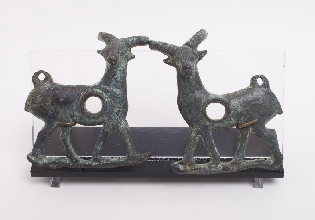 Ancient Lursitan Bronze Goats, Horse Bit c.1000 BC (1 of 2)