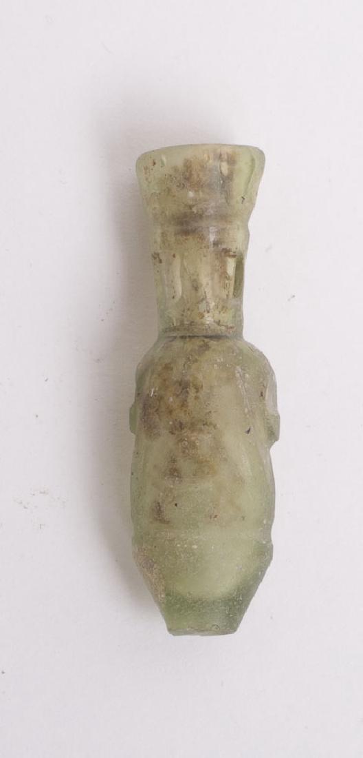 Ancient Islamic Cut Glass Bottle  c.8th century AD (1 of 2)