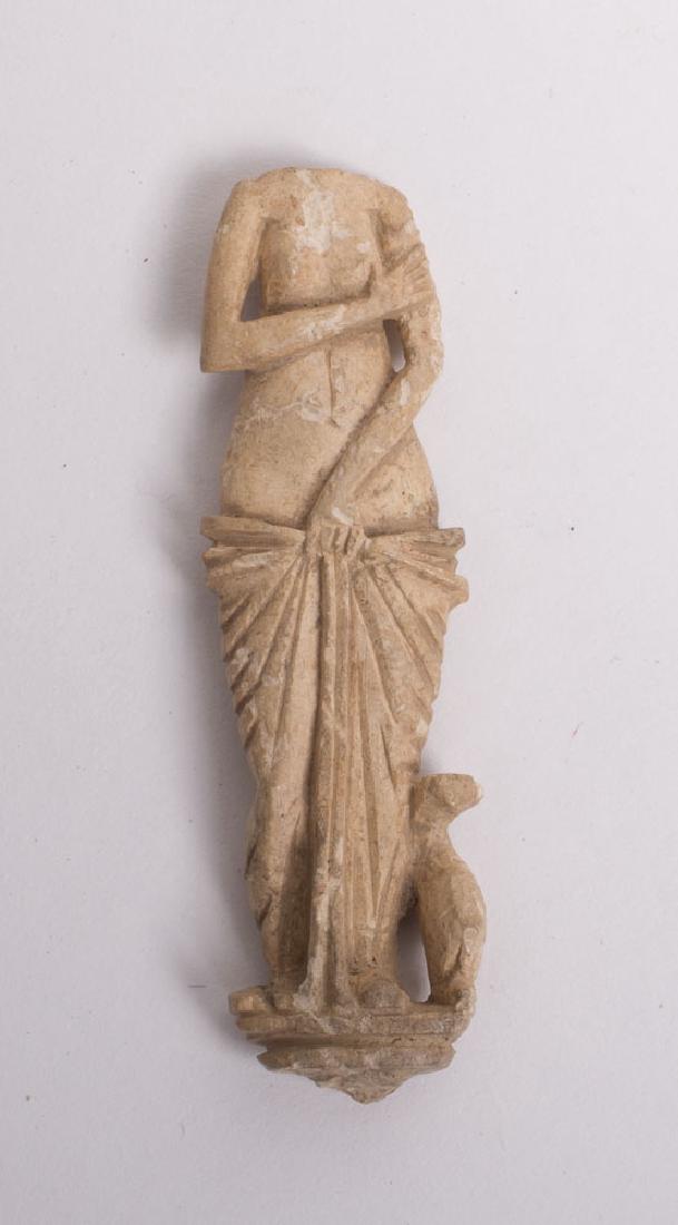 Ancient Roman Bone figure of Venus c.1st century AD: Ancient Roman Bone figure of Venus c.1st-3rd century AD. Size 2 3/4 inches high. Fine carved bone figure of Venus. Condition: missing its head otherwise in good condition. Provenance: from the estate 