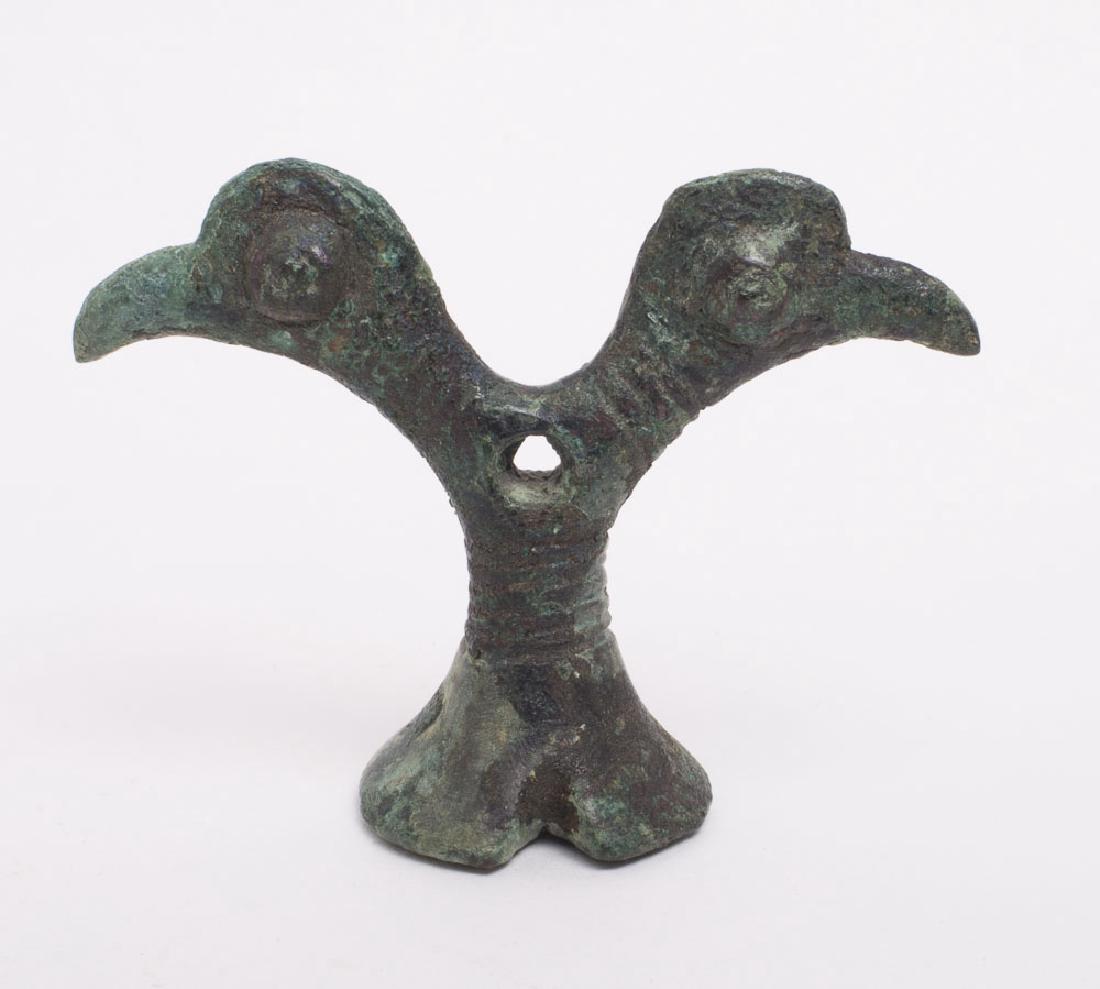 Ancient Lursitan two headed Bronze Bird c.1000 BC. (1 of 2)