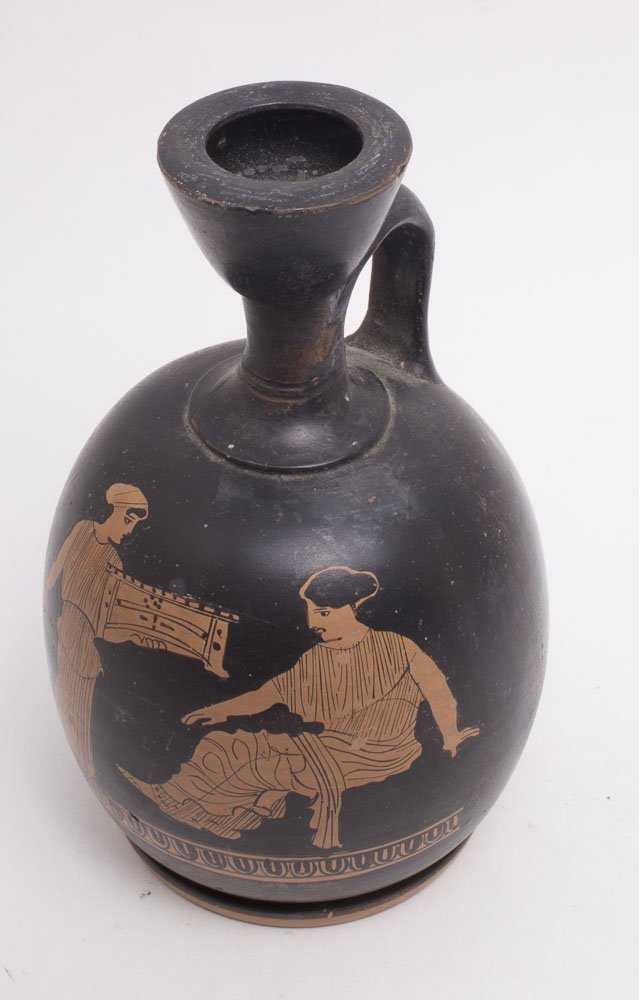 Ancient Attic Pottery Lekythos Ca. 5th Century BC. (1 of 2)
