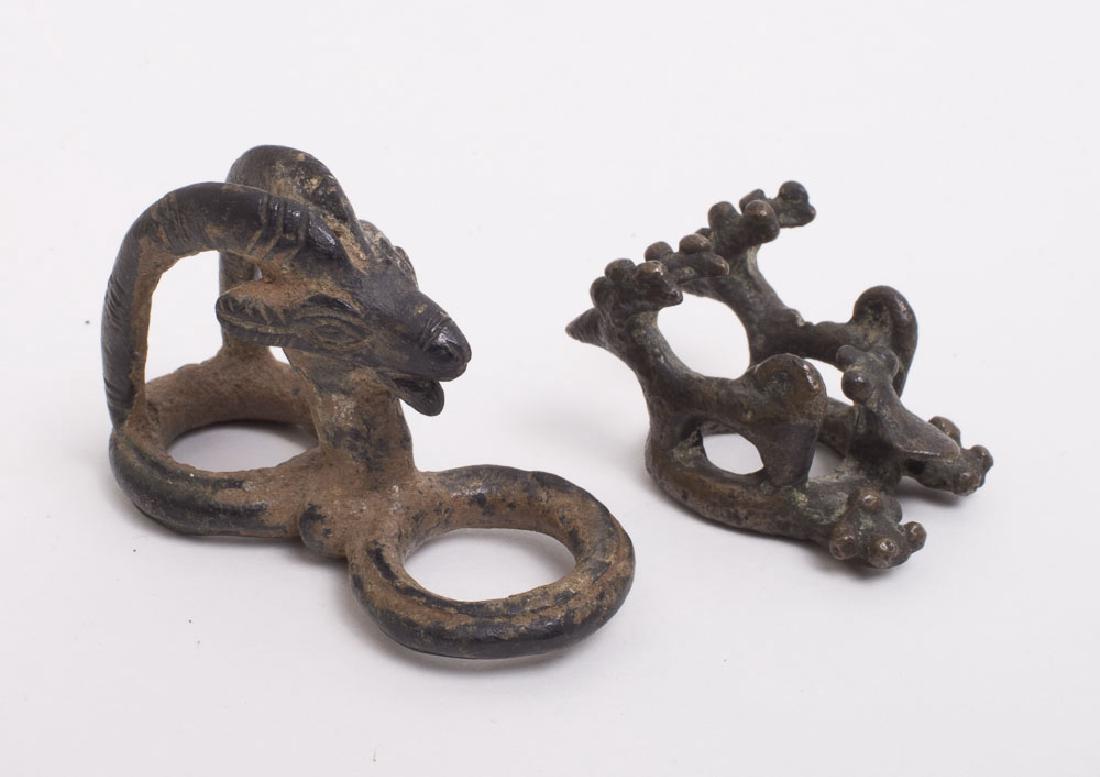 Lot of 2 LURISTAN BRONZE  Buckles c1st millennium BC. (1 of 2)