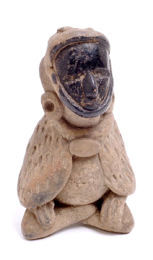 Ancient Pre Columbian Vera Cruz Pottery Whistle Figure (1 of 2)